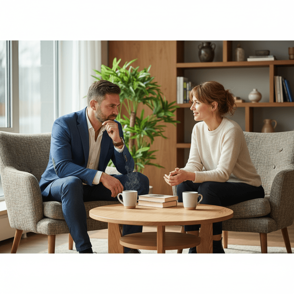 Couples coaching session with active listening